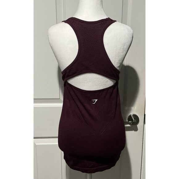 Gymshark Tank Top Seamless Athletic Racerback Cutout Workout Gym Women’s Small - Picture 2 of 9